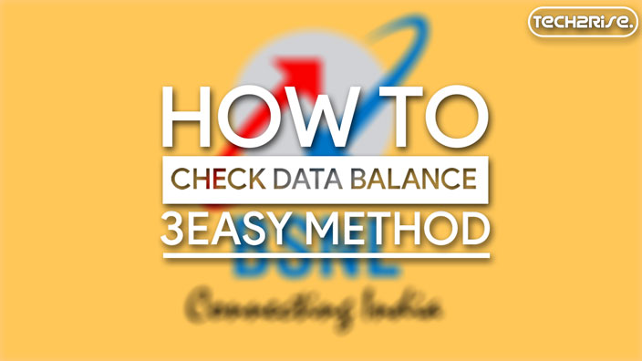 How To Check Data Balance In Bsnl