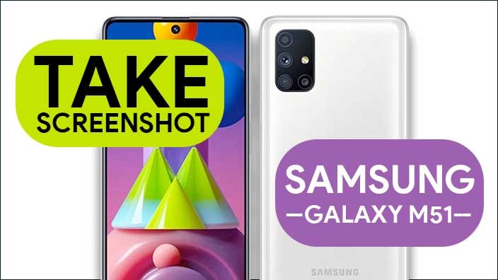 Take Screenshot In Samsung Galaxy M51