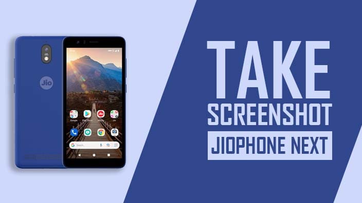 How to Take Screenshot on JioPhone Next